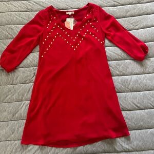NEW GB Girls red mini dress. Size XS
